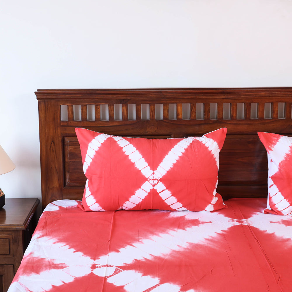 shibori double bed cover set