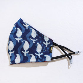  Bindaas Block Print Cotton 3 Layer Snug Fit Face Cover 