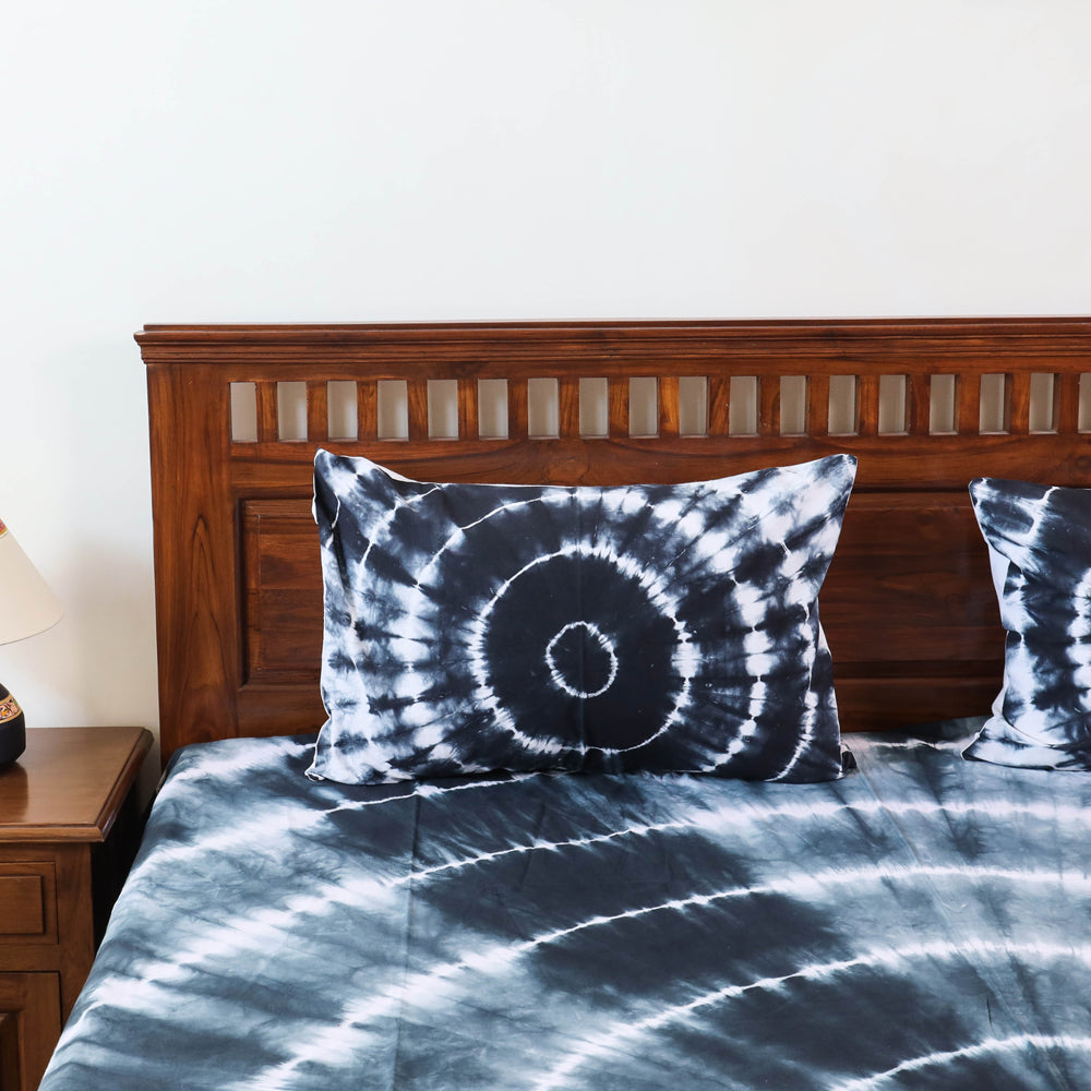 shibori double bed cover set