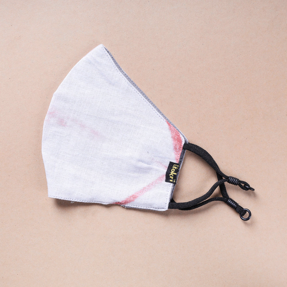  Shibori Tie-Dye Cotton 3 Layer Snug Fit Face Cover 