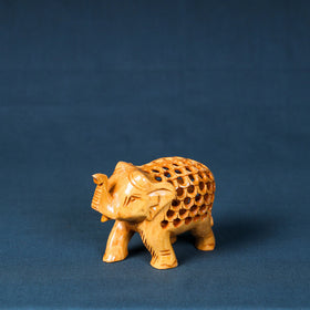  Lord Ganesha - Handcarved Kadam Wood Sculpture Online at iTokri.com