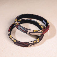 Handpainted Kalamkari Natural Dyed Bangle (Set of 2)