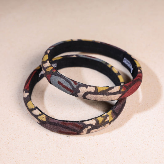 Handpainted Kalamkari Natural Dyed Bangle (Set of 2)