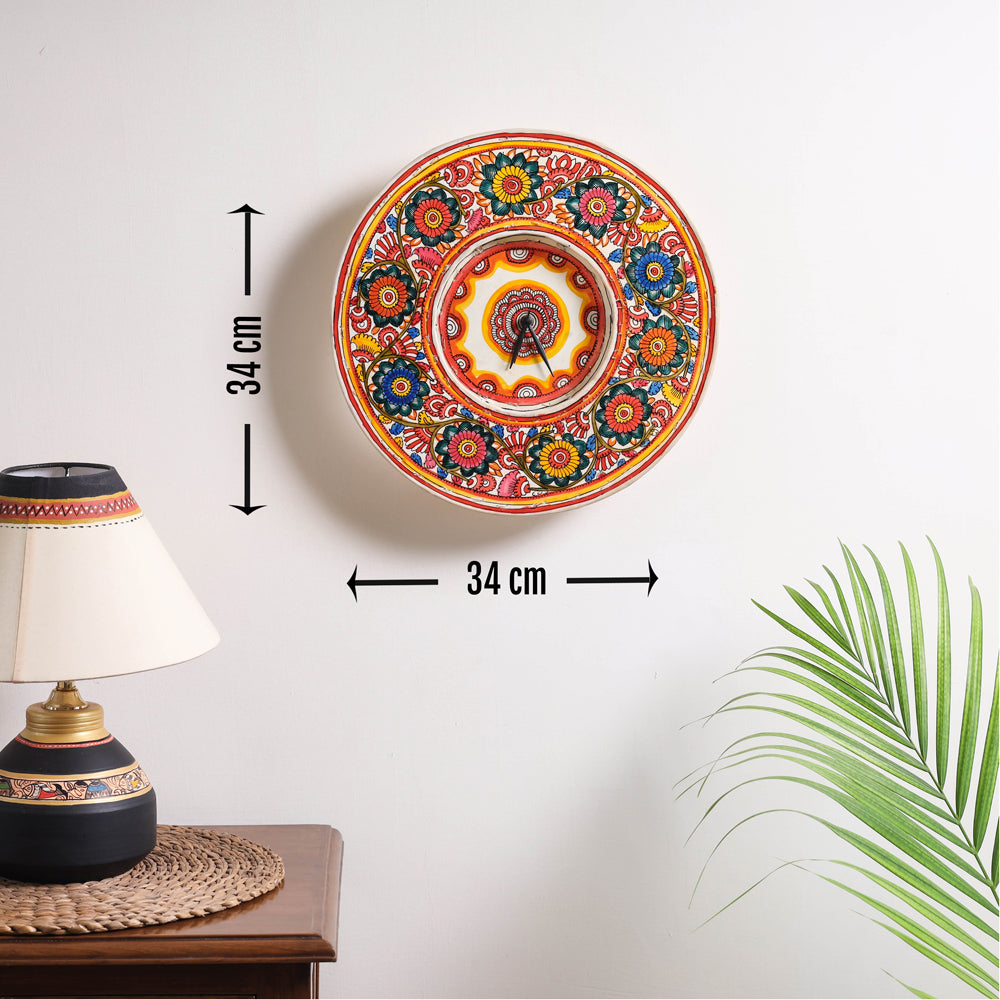 handpainted wall clock