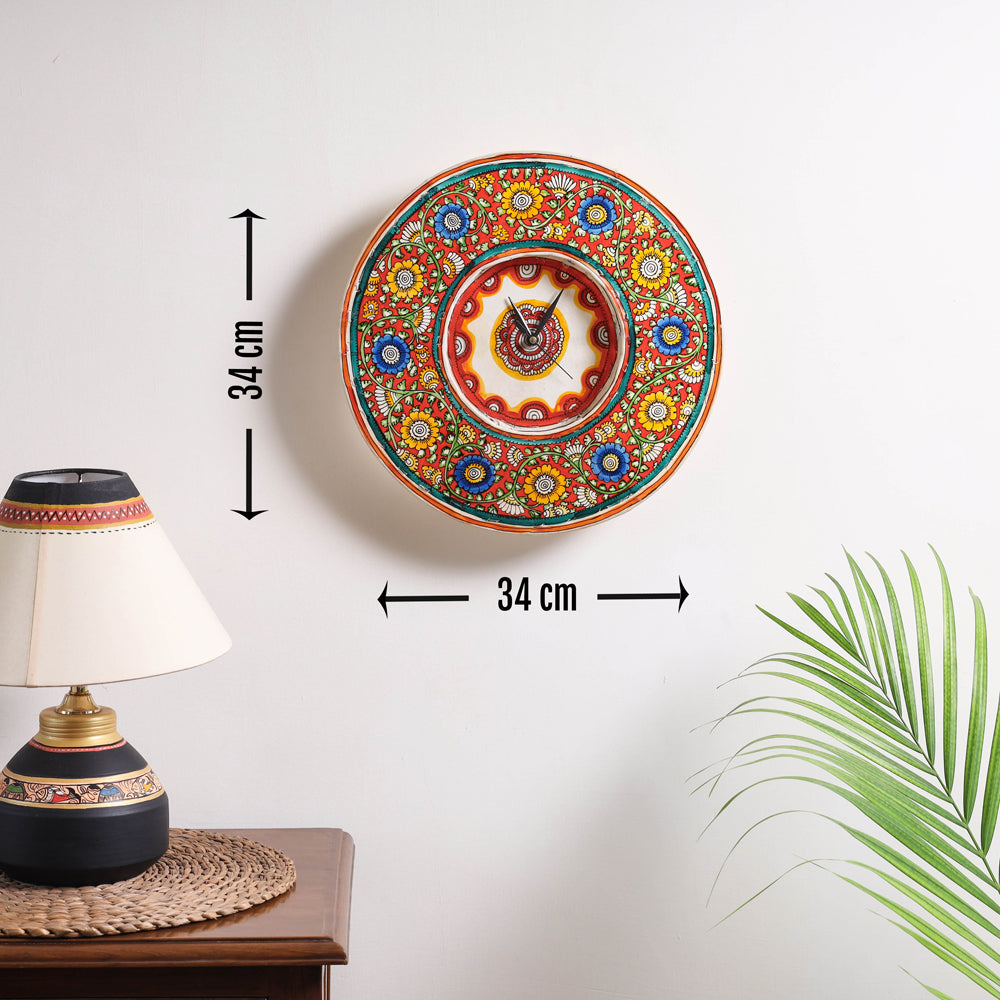 handpainted wall clock