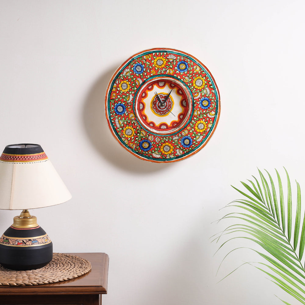 handpainted wall clock