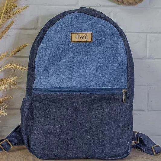 Upcycled Day Travel Backpack