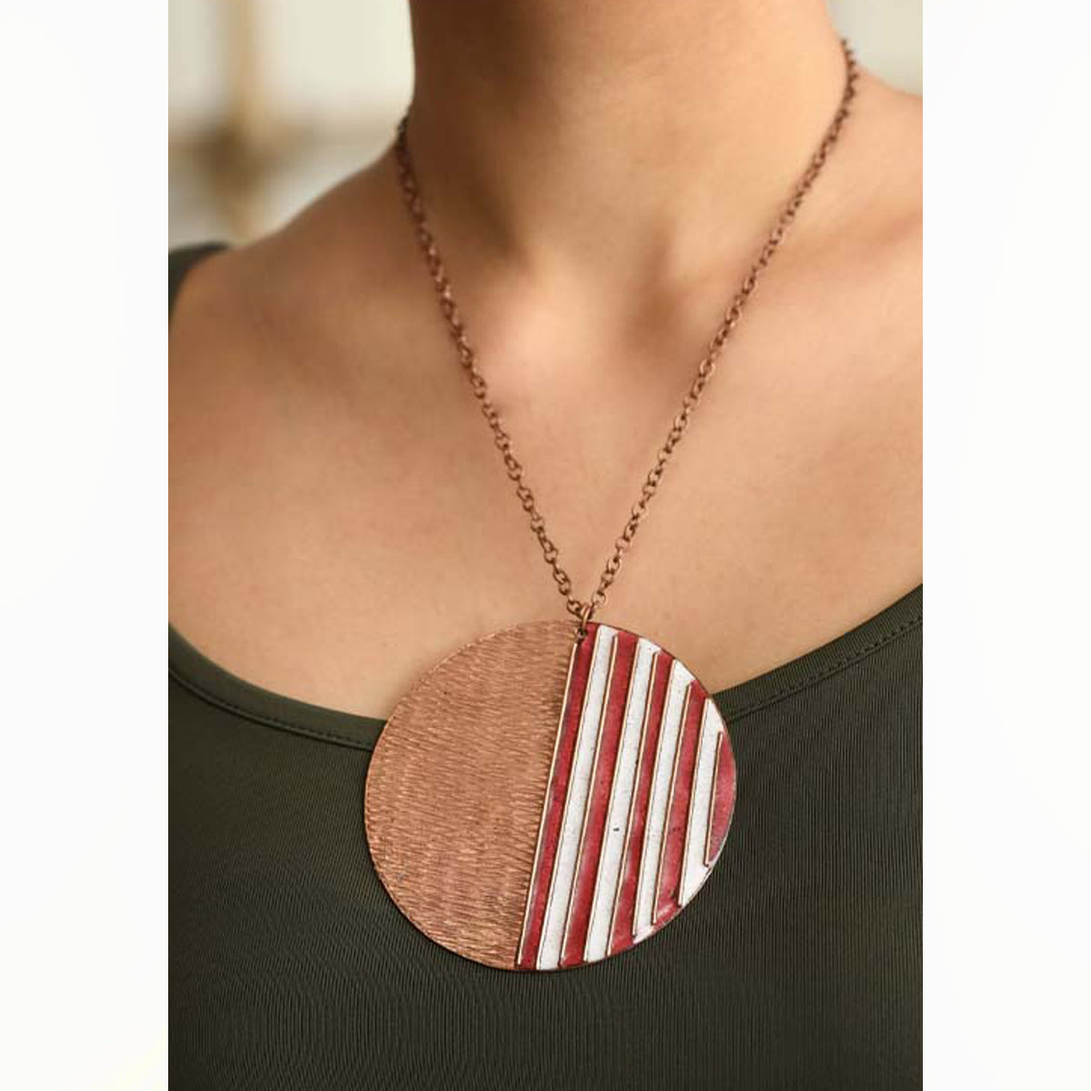 copper & brass necklace