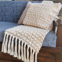 Macramé Sofa Throw
