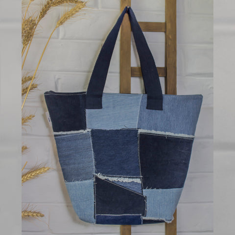 denim tote bag