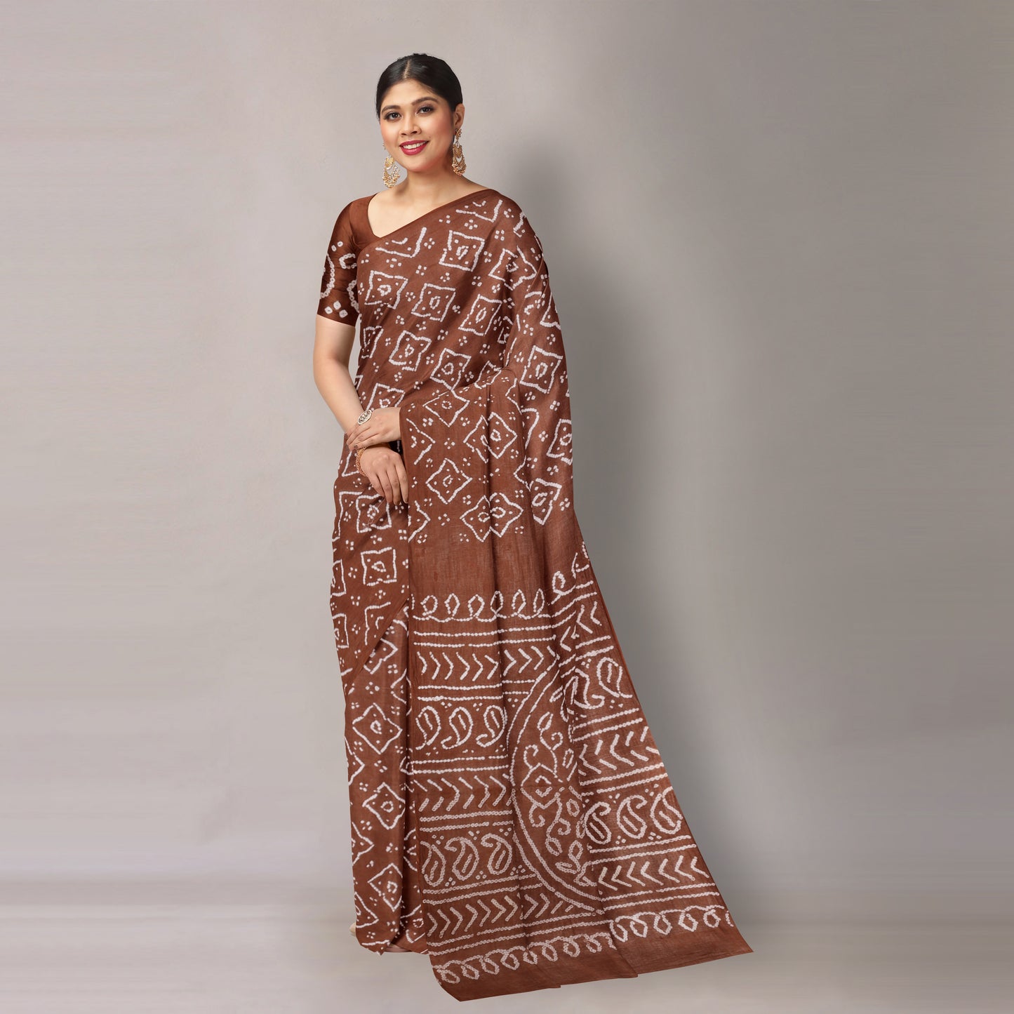 bandhani saree