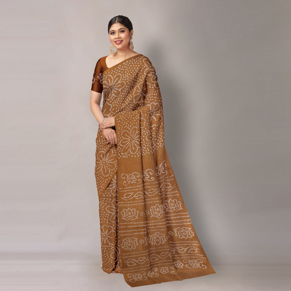 bandhani saree