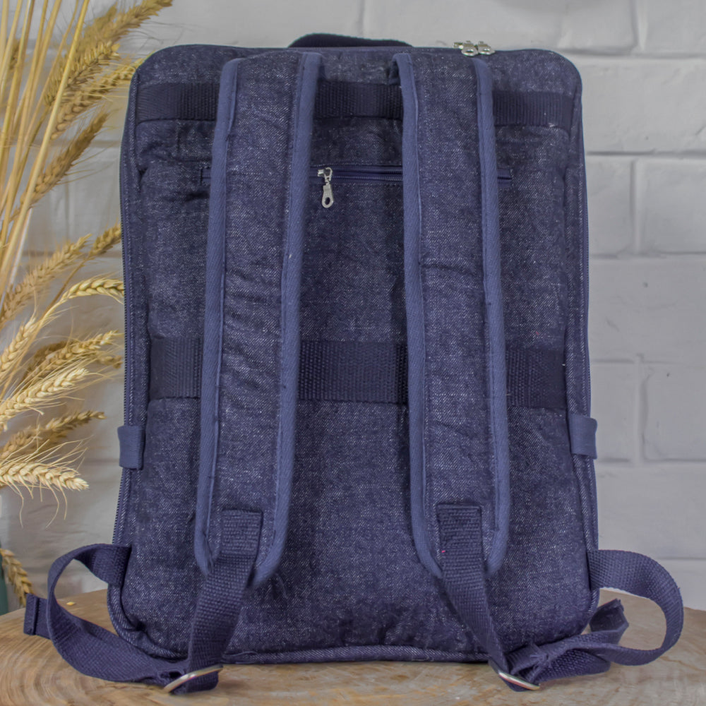 Denim Unisex Travel Backpack 
