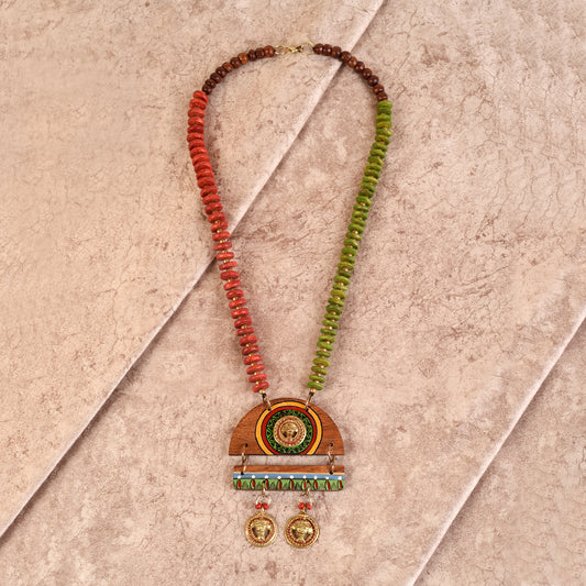 Queen Mother' Handcrafted Tribal Dhokra Necklace