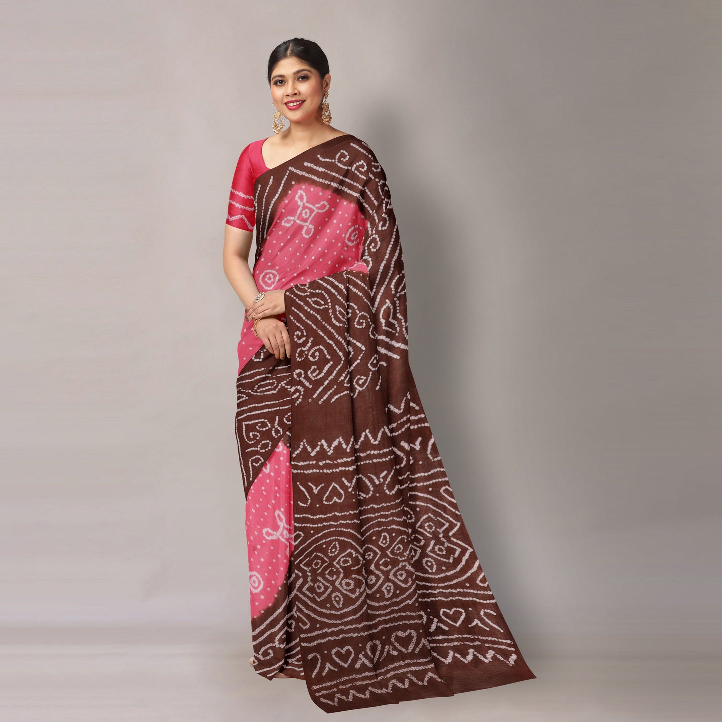 bandhani saree