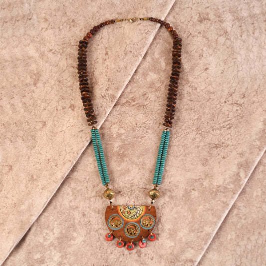 Butterflies in Backyard' Handcrafted Tribal Dhokra Necklace