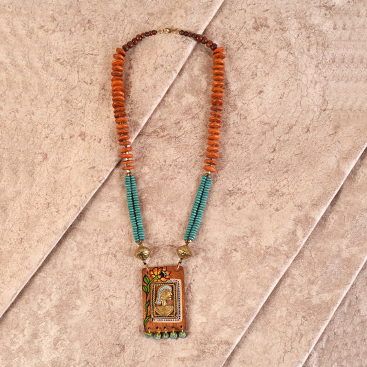 Nefertiti' Handcrafted Tribal Dhokra Necklace