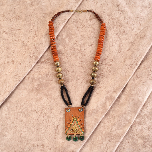 King Tut' Handcrafted Tribal Dhokra Necklace