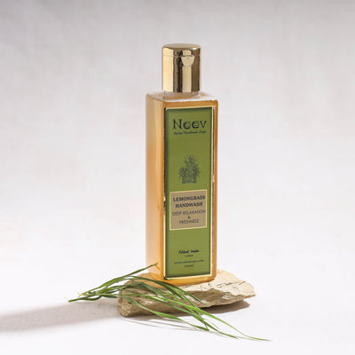 Natural Handmade Lemongrass Hand Wash - For Deep Relaxation and Freshness
