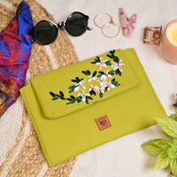 embroidery clutch 