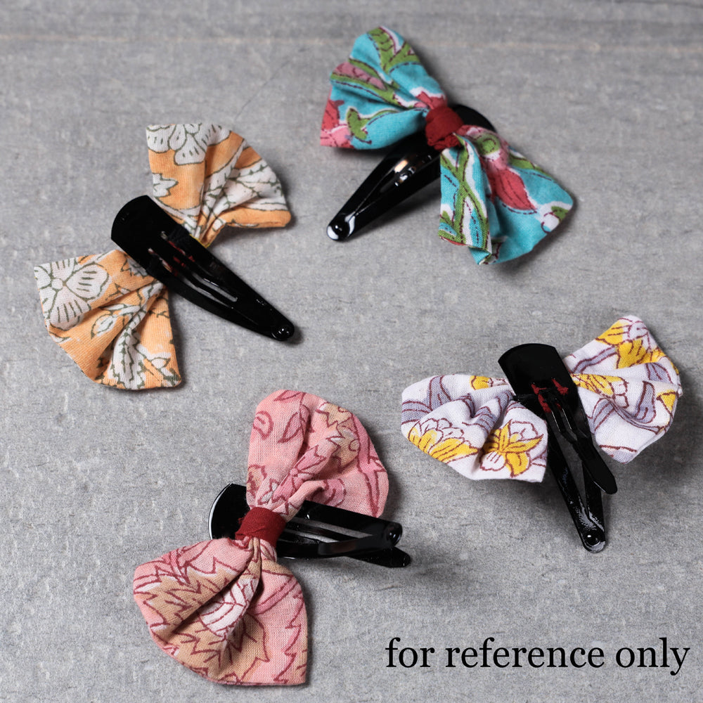  Handmade Gulmohar Flower Tik-Tok Hair Clip (Set of 2) Online l  iTokri.com
