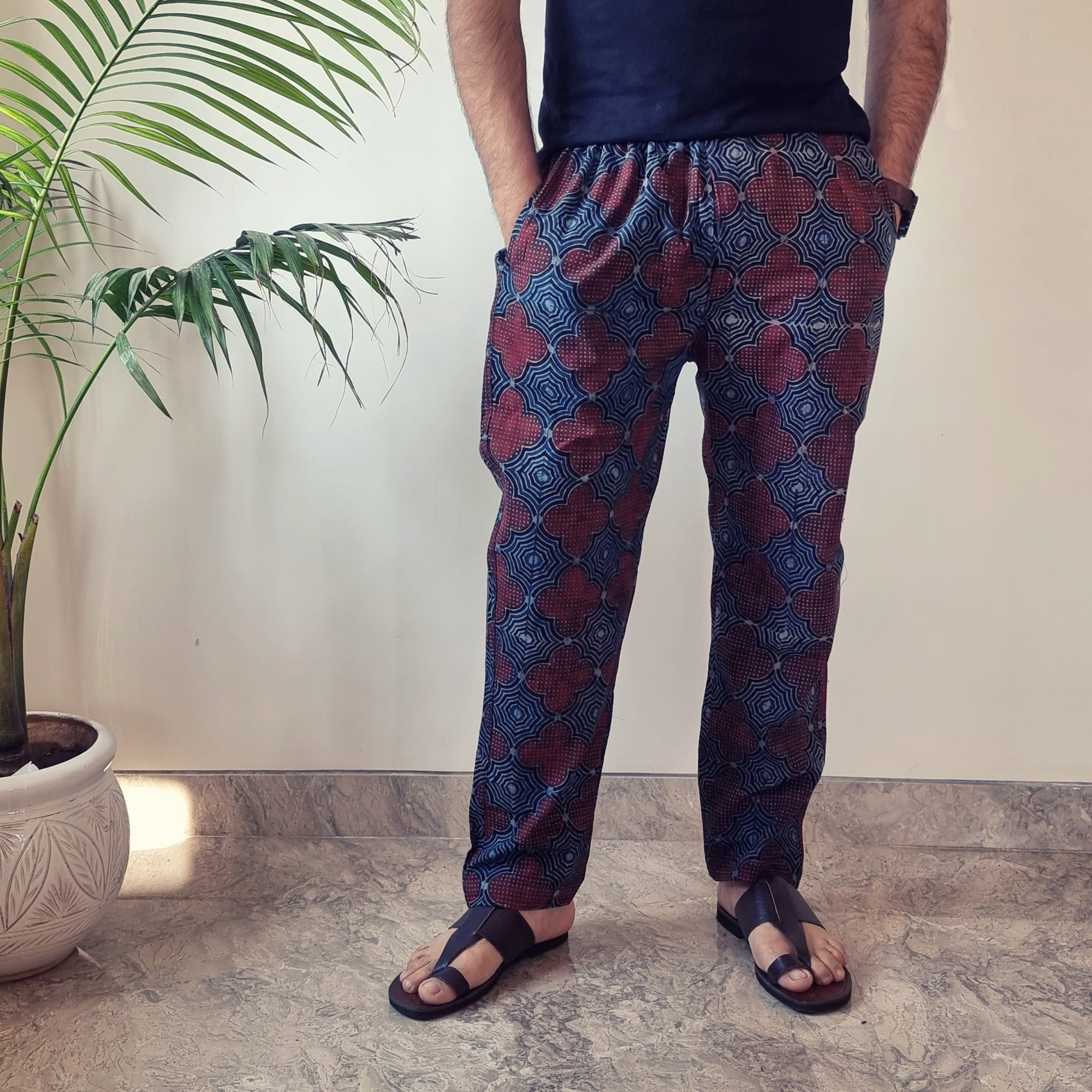Ajrakh Block Printed Men’s Pyjama