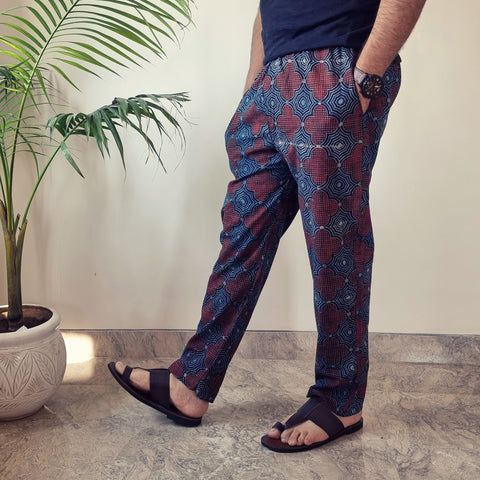 Ajrakh Block Printed Men’s Pyjama