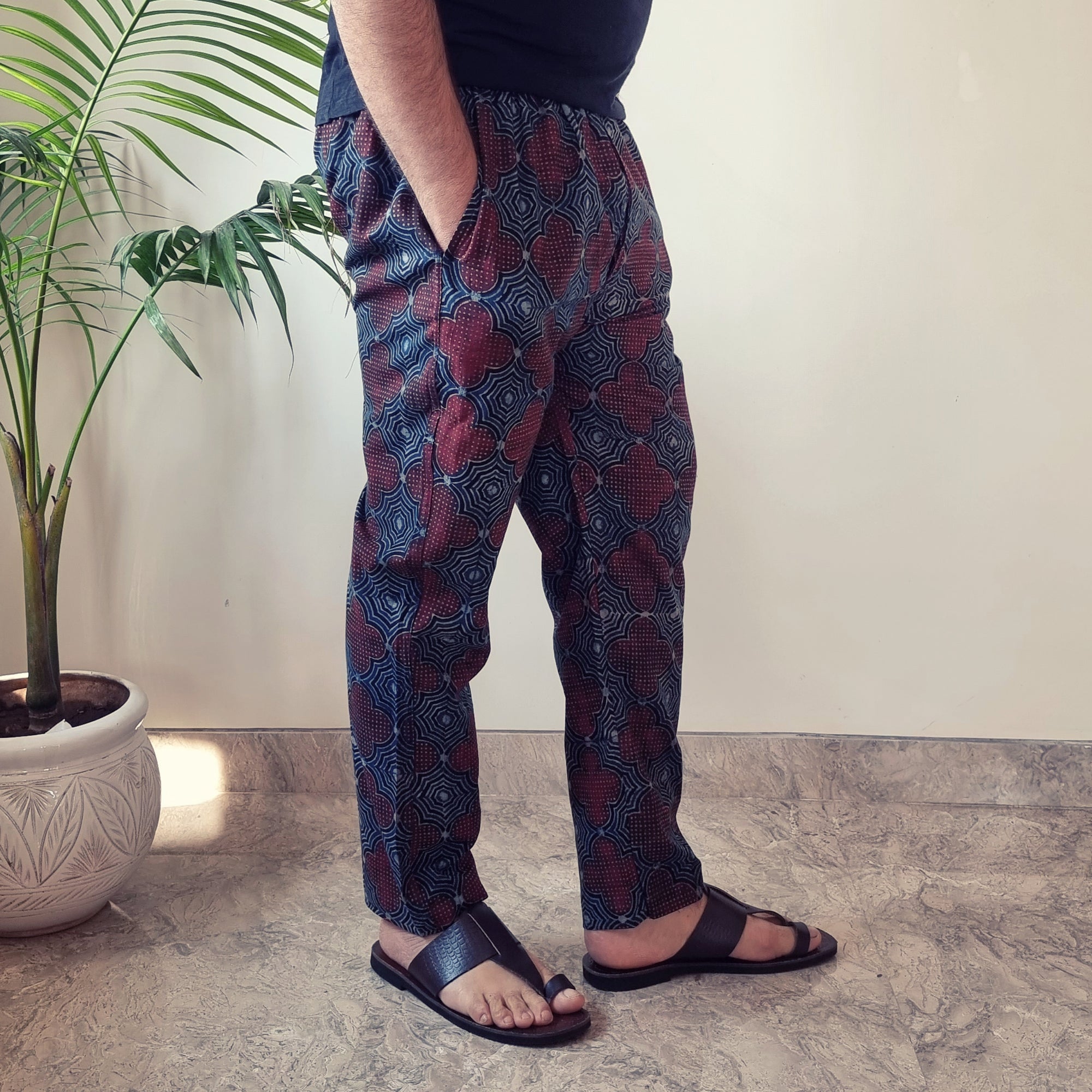 Ajrakh Block Printed Men’s Pyjama