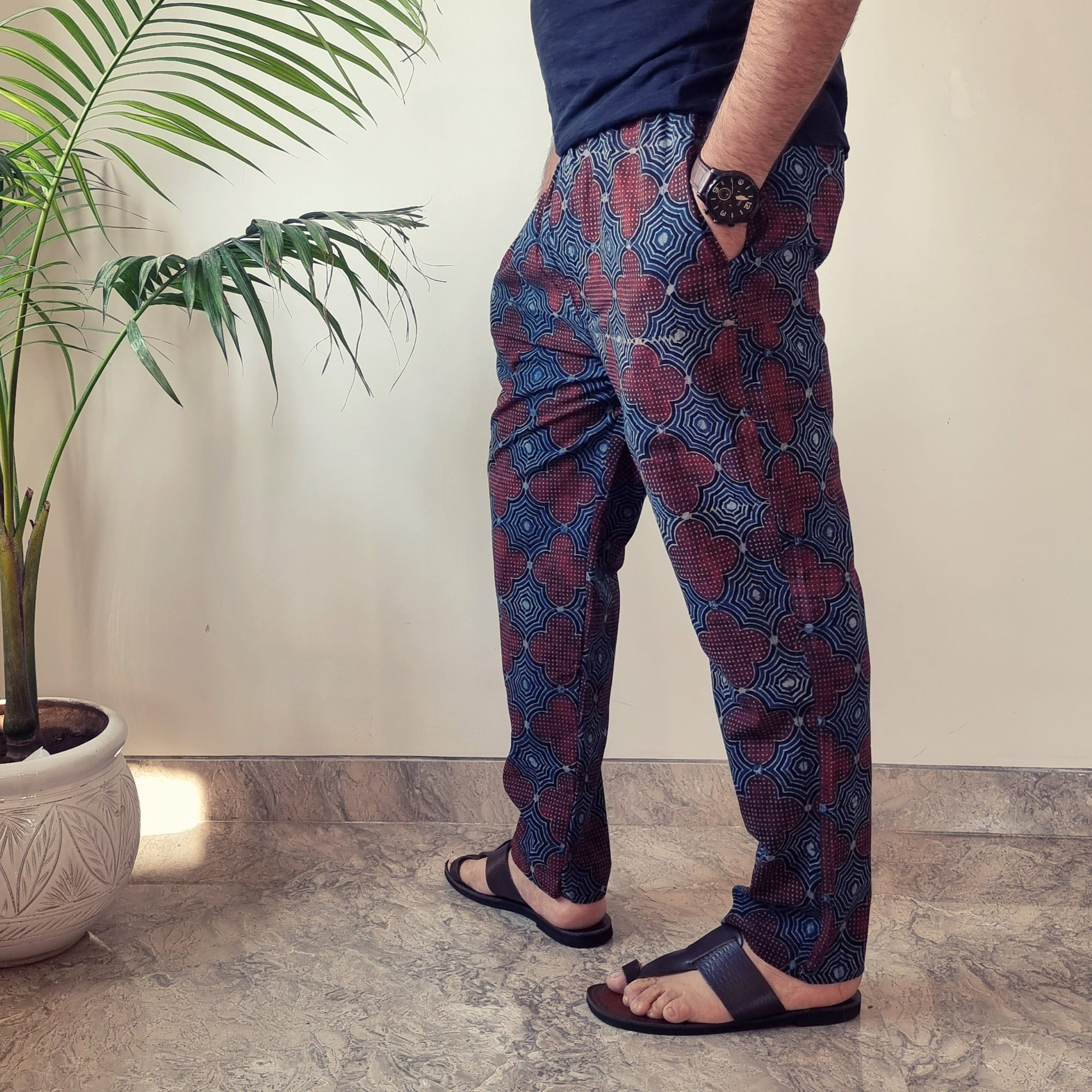 Ajrakh Block Printed Men’s Pyjama