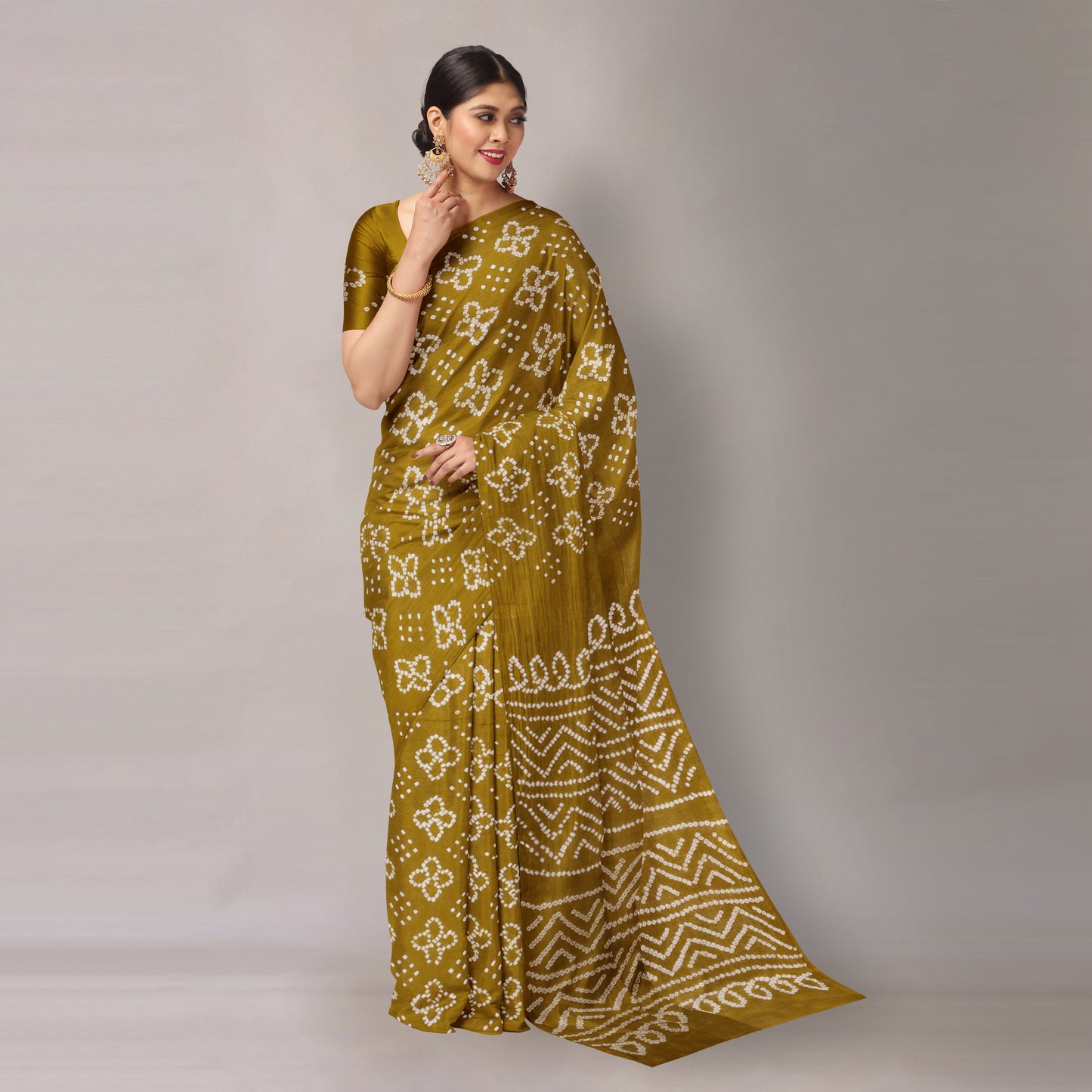 bandhani saree