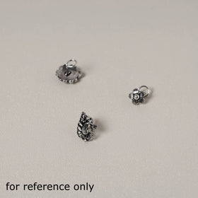  Antique Silver Finish Oxidised Brass Base Nosepin 