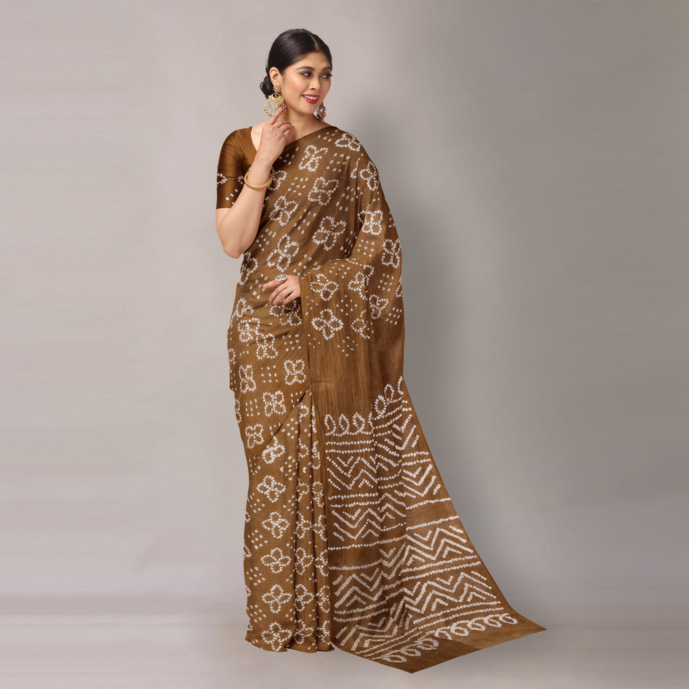 bandhani saree