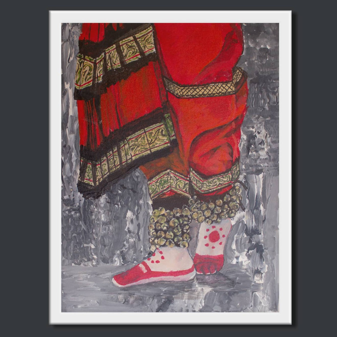  Handpainted Art Work On Canvas by Meenakshi Ratnakar 