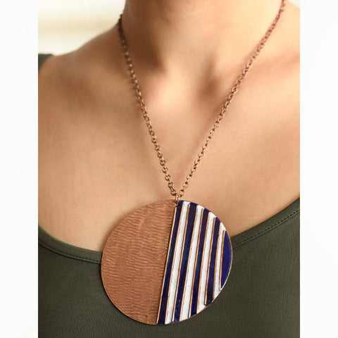 copper & brass necklace