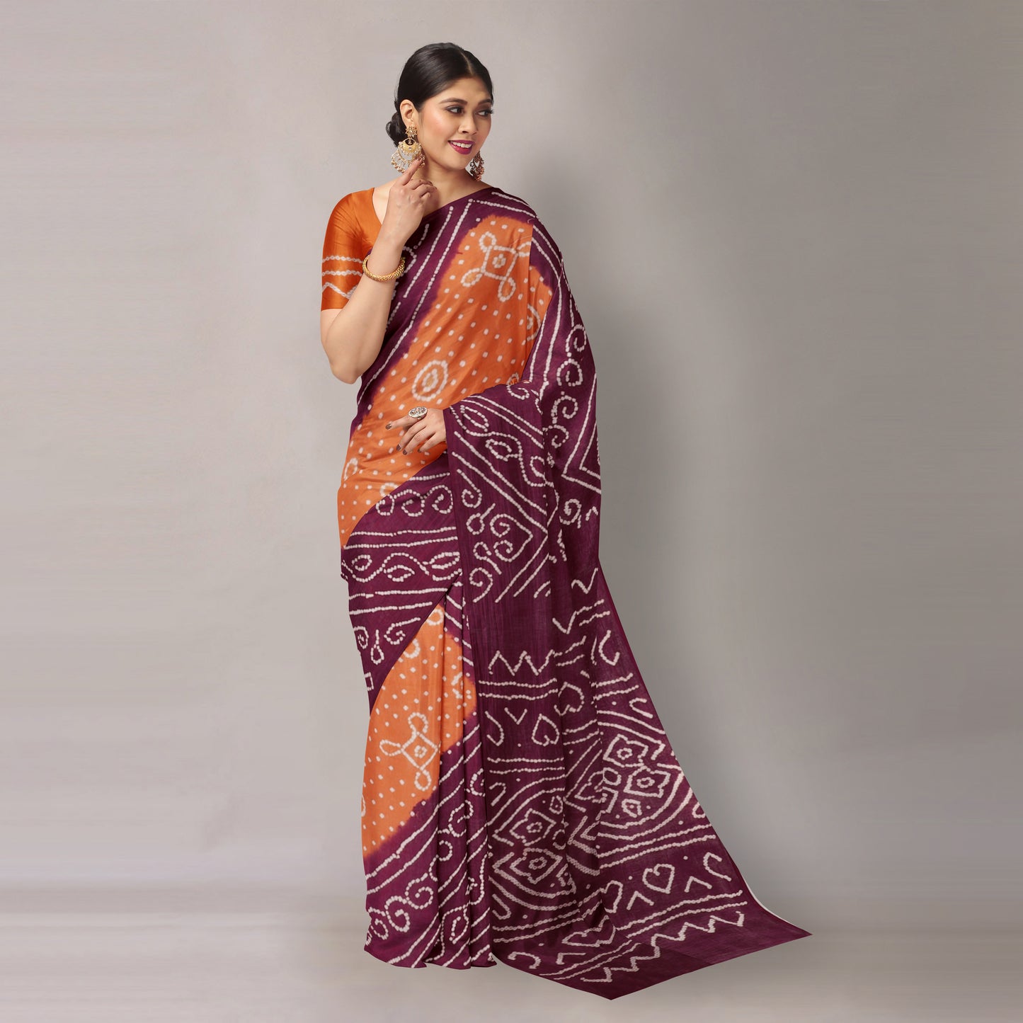 bandhani saree
