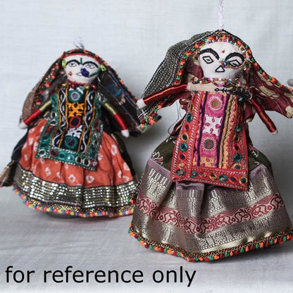 Traditional Kutchi Embroidery Handmade Doll (Dhingli)