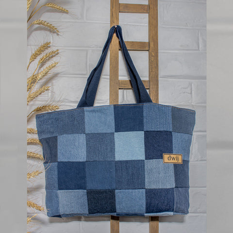 denim tote bag