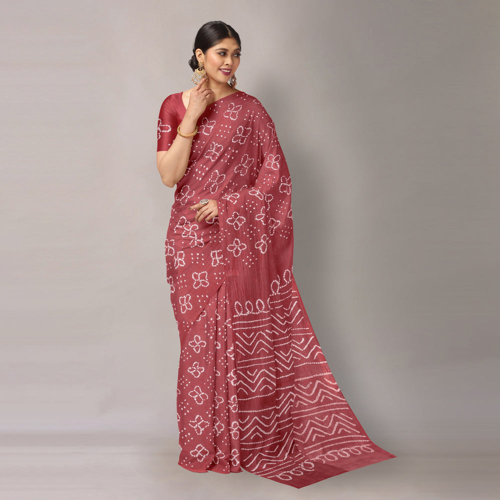 bandhani saree