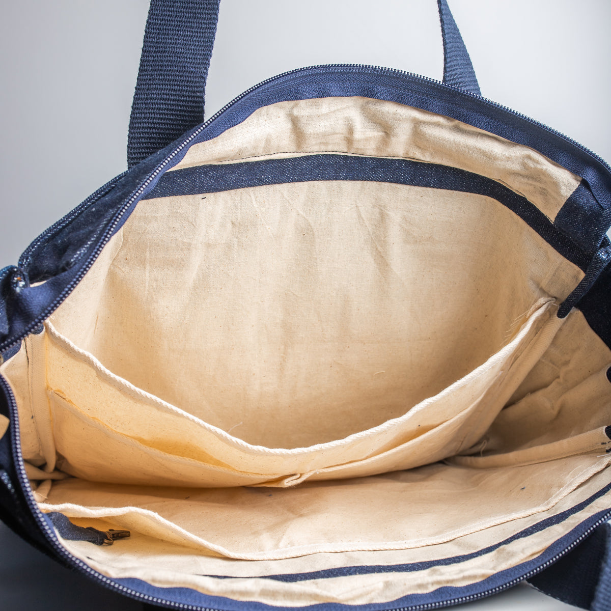 Upcycled Denim Large Tote Bag