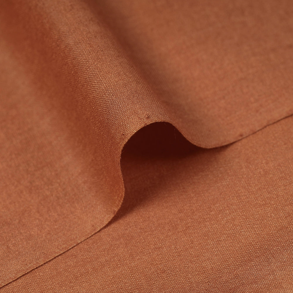 Orange - Vidarbha Tussar Silk Cotton Handloom Fabric