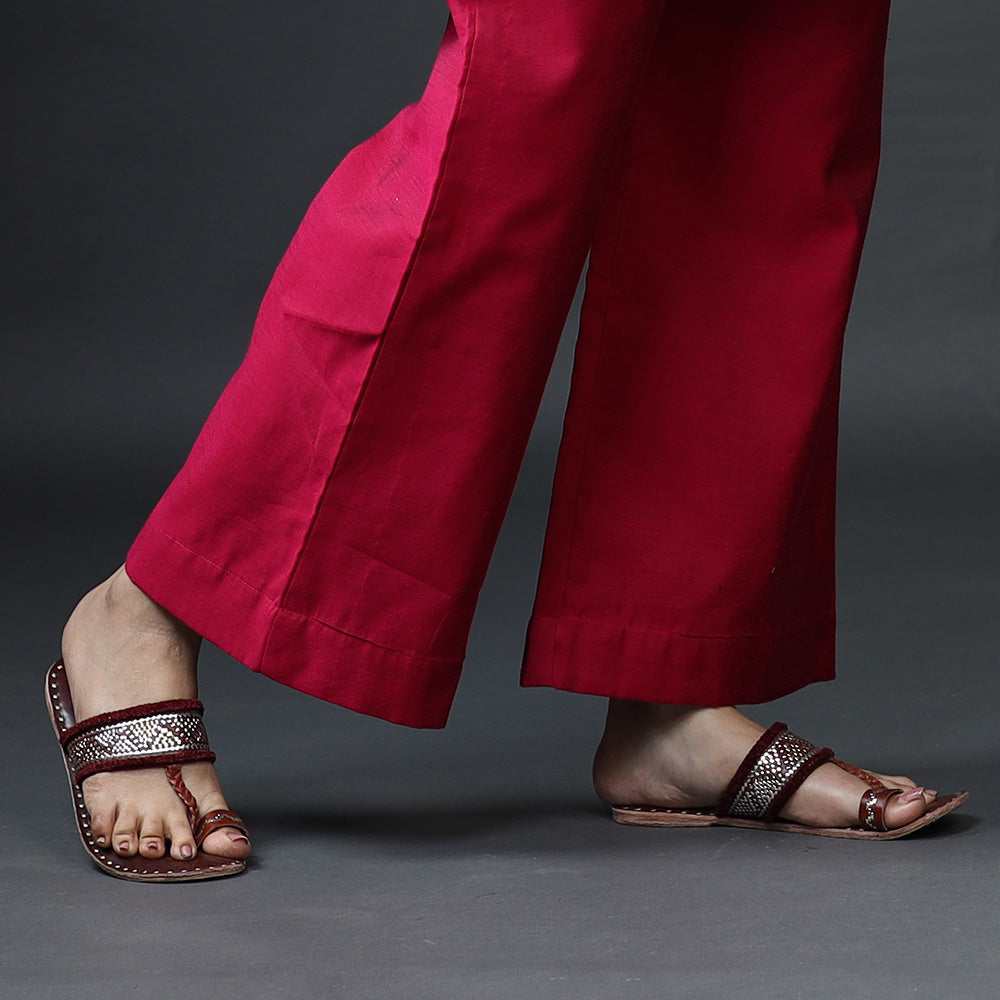 Jamdani Kurta with Palazzo & Dupatta Set