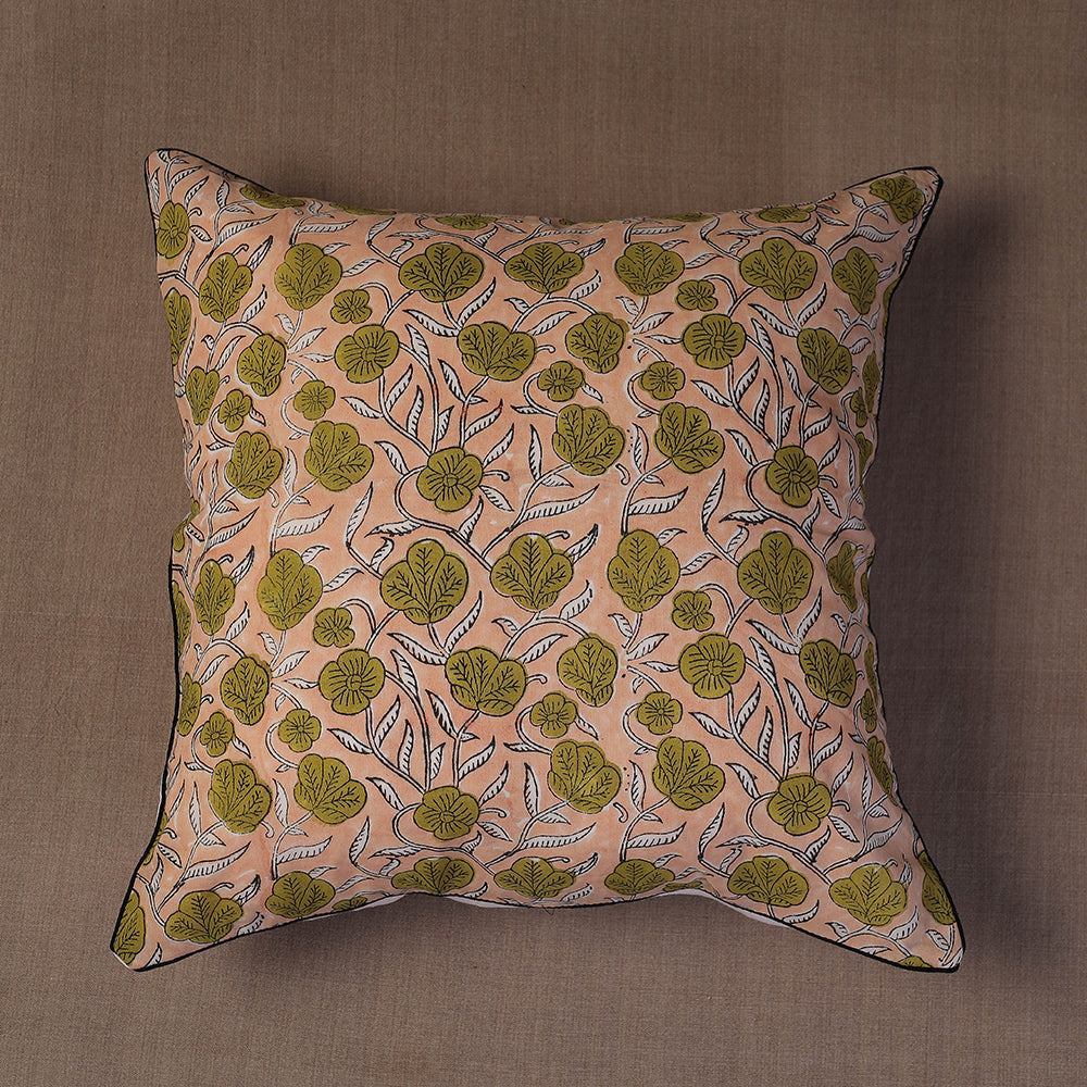 Block Printed Cushion Cover 