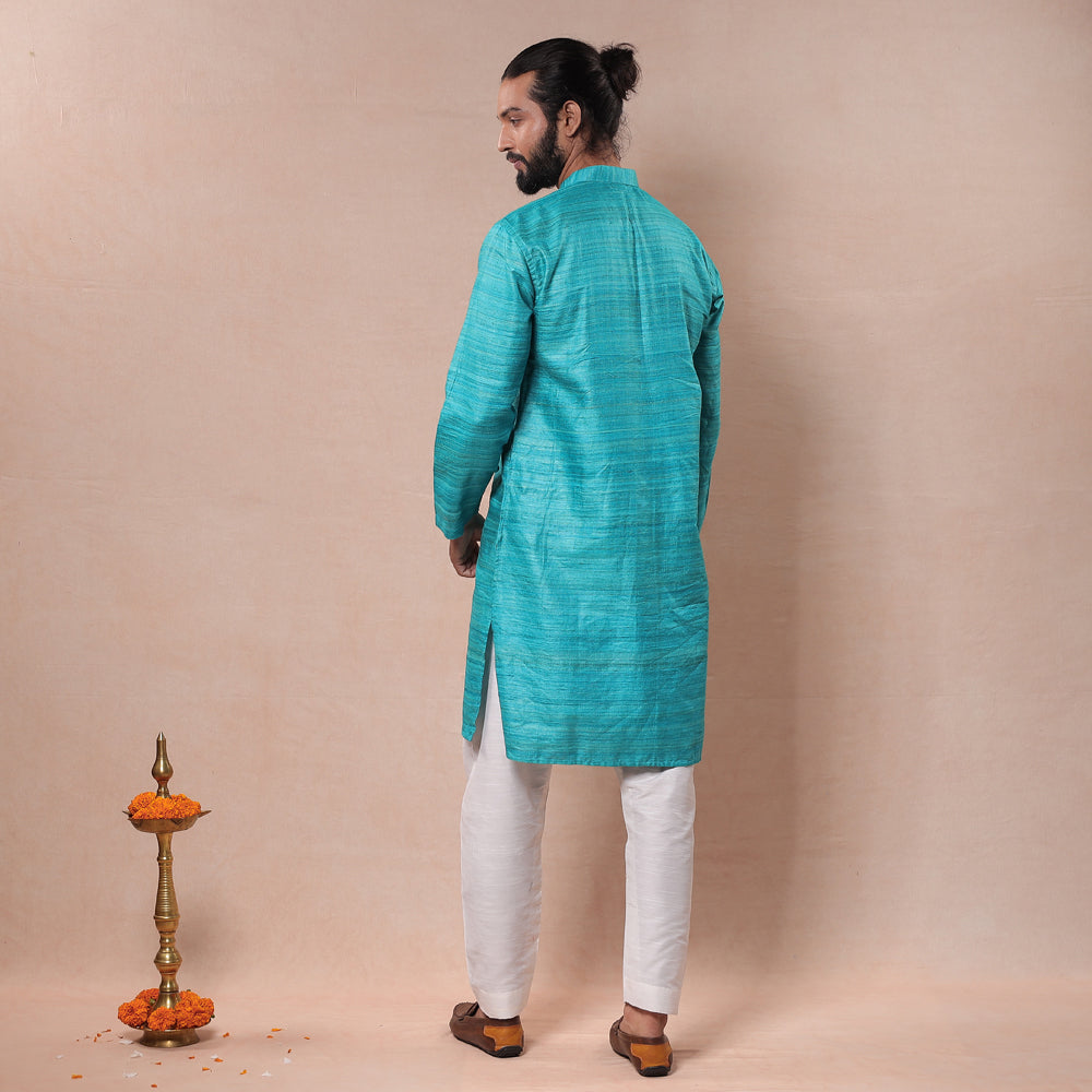 silk long men kurta