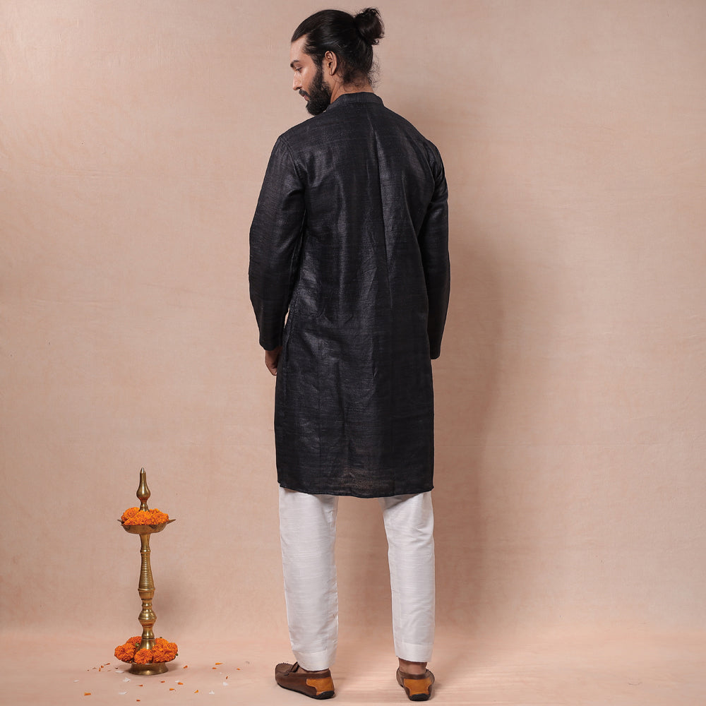 silk long men kurta