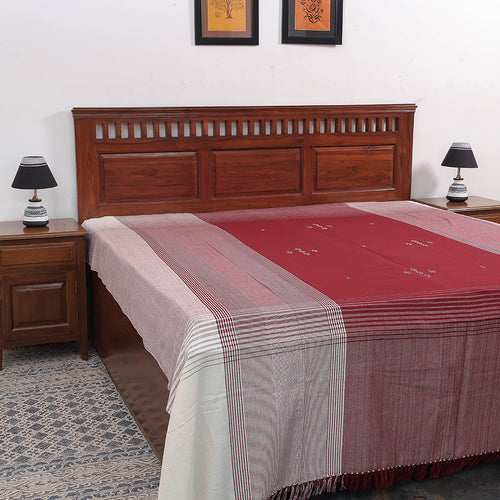 plain double bed cover