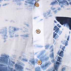 Buy Shibori Tie-Dye Cotton Men Full Sleeve Shirt Online at iTokri.com