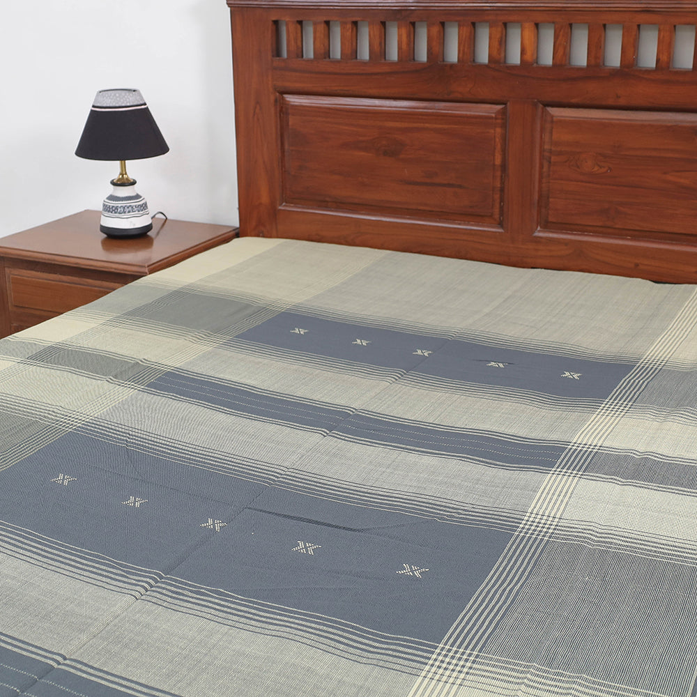 Green - Kutch Weaving Handloom Cotton Single Bed Cover (91 x 60 in)