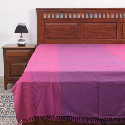 Purple - Kutch Weaving Handloom Cotton Single Bed Cover (91 x 60 in)