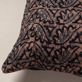 Buy Brown Hand Batik Printed Cotton Cushion Cover