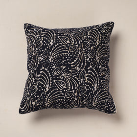  Black Hand Batik Printed Cotton Cushion Cover 